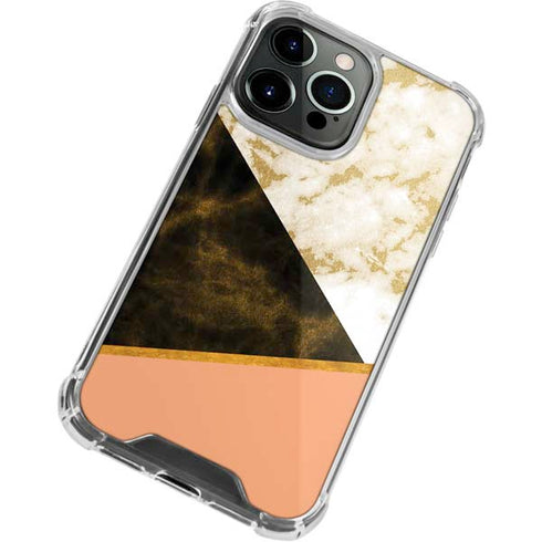 Colored Marble iPhone 14 Pro Clear Case
